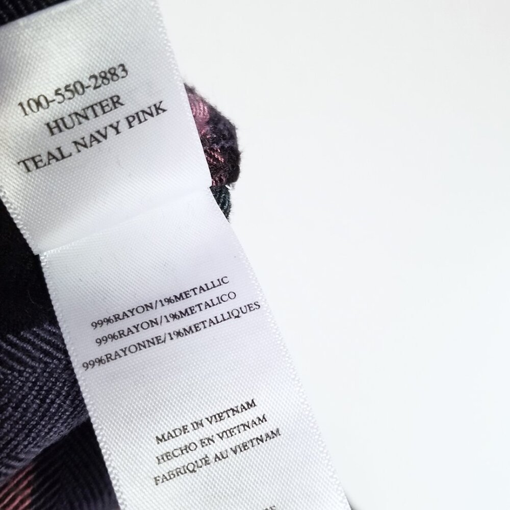 Rails Hunter Teal Navy Pink with Lurex Button dow… - image 8